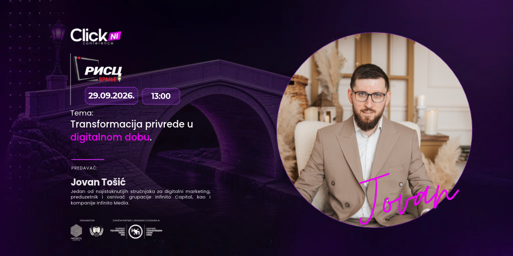 ClickNi Karavan stiže u Vranje, predavanje Jovana To&scaron;ića u Regionalnom inovacionom startap centru