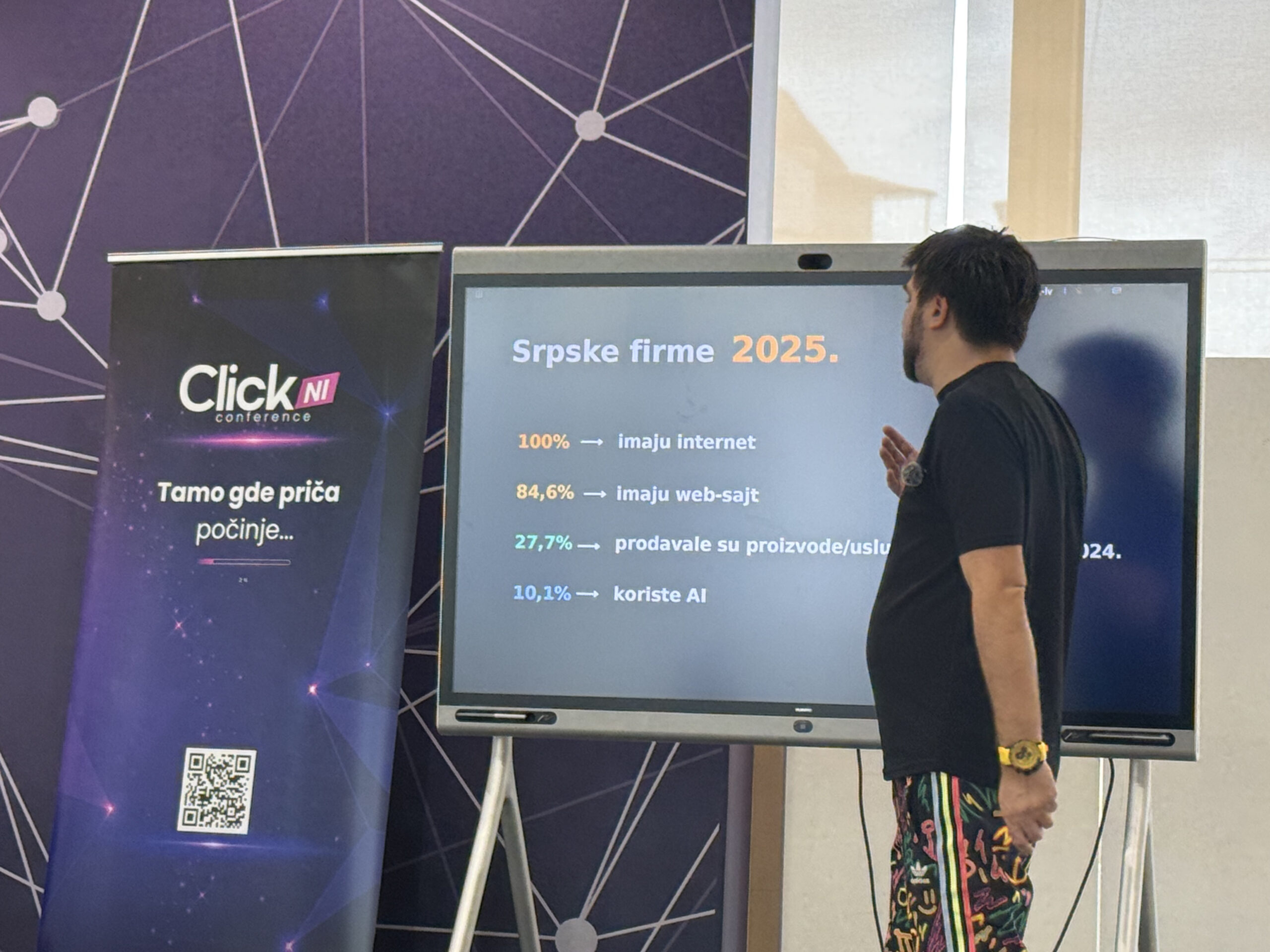 Nebojša Vujinović Vujo, Founder i CEO kompanije Shantel, na predavanju ClickNi Karavana